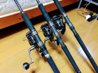 フックはsicガイドリングに掛けろ えぇ Prummy Angler